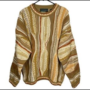 XL Tundra Canada Sweater Coogi style 3-D textured vintage like new sweater